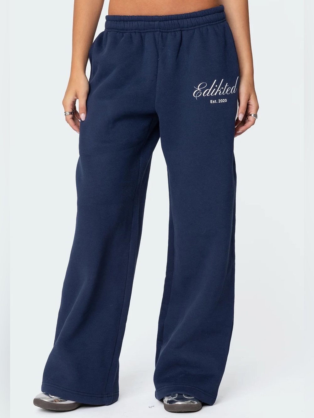 EUC Edikted  Navy Sweatpants XS - Picture 2 of 3